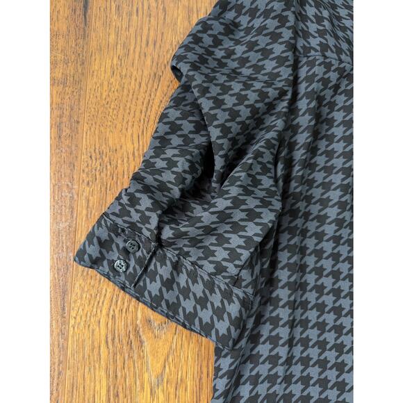 NWT Laundry by Shelli Segal Ruched Sleeve Houndstooth L - Picture 9 of 9